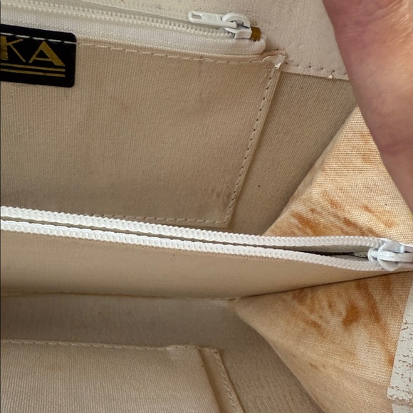 Vintage White Clutch Bag - Picture 6 of 8